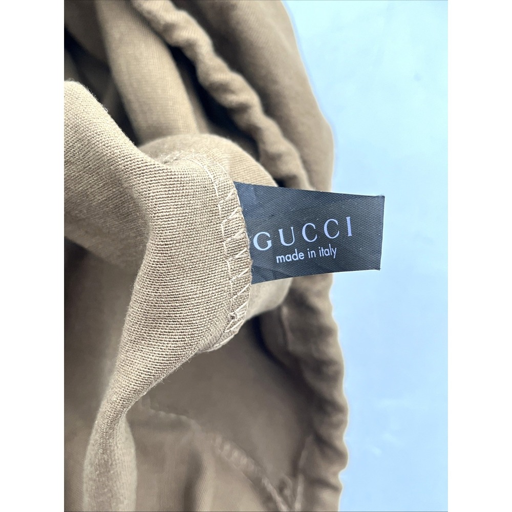 Authentic Gucci Pebbled Leather Tote Shoulder Bag Black GG Lining - Picture 16 of 16